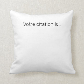 Coussin Carré Citation
