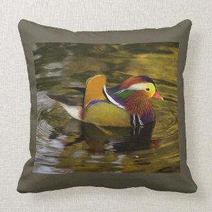 Coussin Carré couleur Mandarin Duck Grey