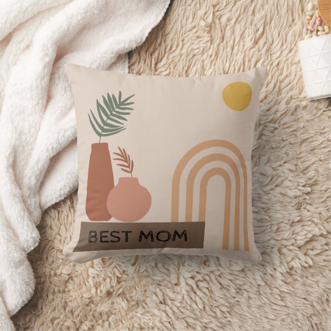 Coussin Carré de Bohême Brown beige (Couverture)