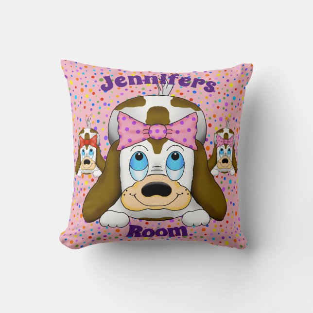 Coussin Carré de chien mou (Recto)