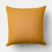 Coussin carré de couleur moutarde (Verso)