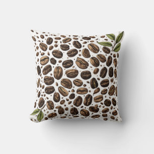 Coussin Carré de grains de café