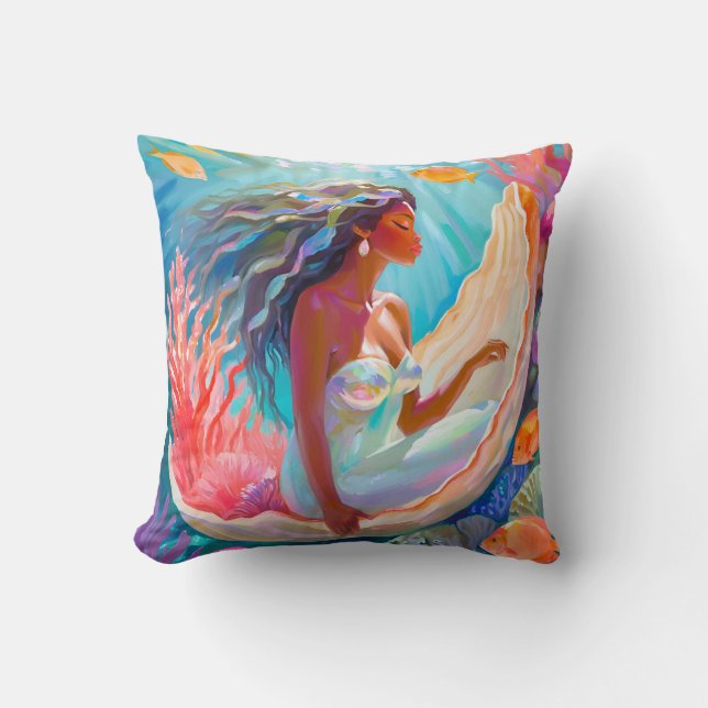 Coussin Carré de Mermaid (Recto)