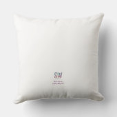 Coussin Carré de poisson rose (Verso)