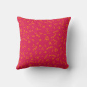 Coussin carré décoratif avec impression botanique (Verso)