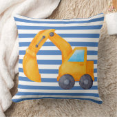 Coussin Carré d'excavateur jaune (Couverture)