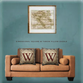 Coussin Carré dimensionnel-W