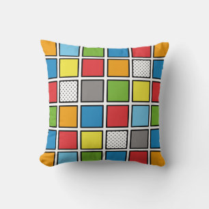 Coussin Carré du style de bande dessinée