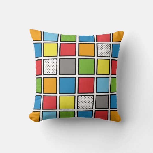 Coussin Carré du style de bande dessinée (Recto)