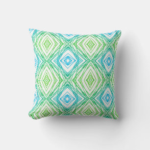 Coussin Carré et diamant géométriques