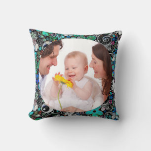Coussin Carré Frame Flower Power III + vos photos et votre