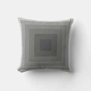 Coussin Carré Géométrique Noir