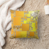 Coussin carré jaune et orange (Couverture)
