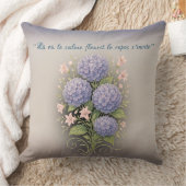 coussin carré '' là où le calme fleurit (Couverture)