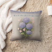 coussin carré '' là où le calme fleurit (Couverture)
