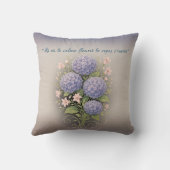 coussin carré '' là où le calme fleurit (Verso)