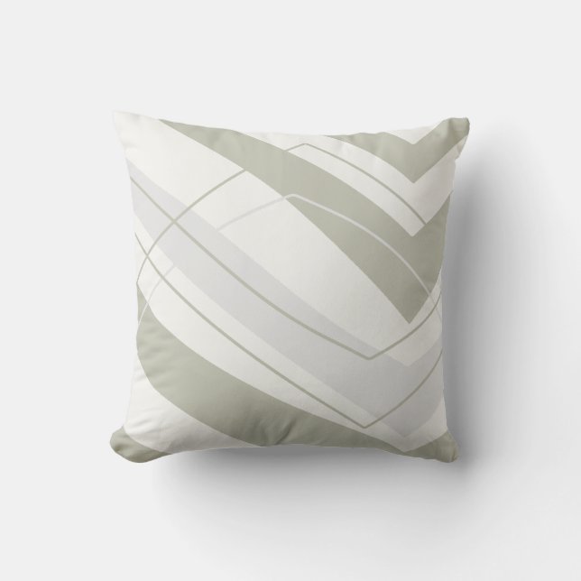 Coussin Carré moderne Sage Grey (Recto)