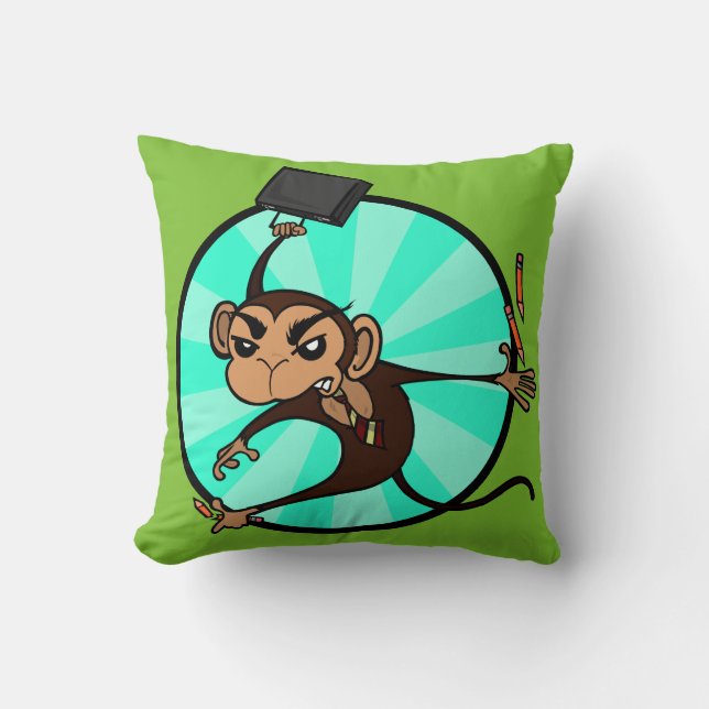 Coussin Carré MONKEY FUNNY JETER PILLOW (Recto)