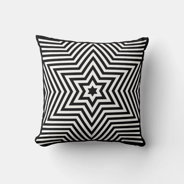 Coussin Carré optique étoile (Recto)
