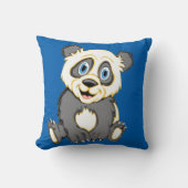 Coussin Carré Panda souriant (Recto)