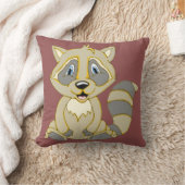 Coussin Carré Rocky Raccoon (Couverture)