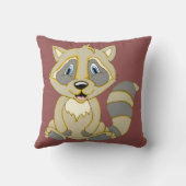 Coussin Carré Rocky Raccoon (Verso)