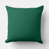 coussin carré vert foncé à jeter (Recto)
