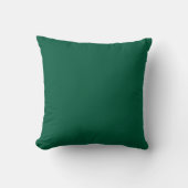 coussin carré vert foncé à jeter (Recto)