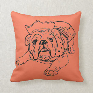 Coussin Carreau anglais de bouledogue