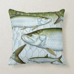 Coussin Carreau atlantique de tarpon