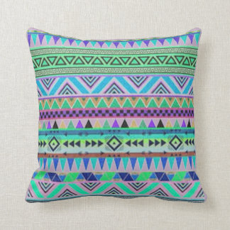 Coussin Carreau aztèque de polyester de motif