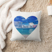 Coussin Carreau bleu du coeur | de l'océan | (Couverture)