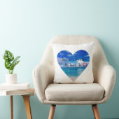 Coussin Carreau bleu du coeur | de l'océan | (Chaise)