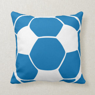 Coussin Carreau bleu du football