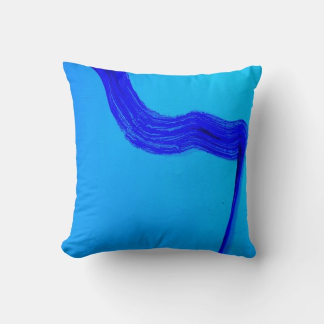 Coussin Carreau bleu frais (Recto)