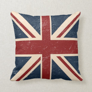 Coussin Carreau britannique affligé de drapeau d'Union