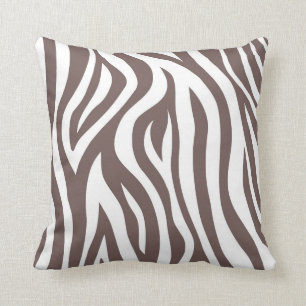 Coussin Carreau Brown de zèbre