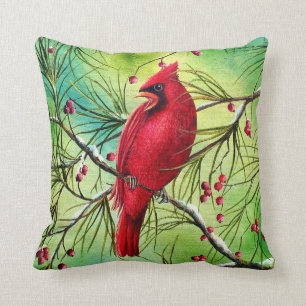 Coussin Carreau cardinal de peinture