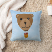 Coussin Carreau chaud de ballon à air d'ours de nounours (Couverture)