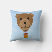 Coussin Carreau chaud de ballon à air d'ours de nounours (Verso)