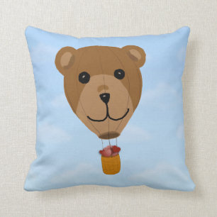 Coussin Carreau chaud de ballon à air d'ours de nounours