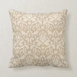 COUSSIN CARREAU CLASSIQUE DE DAMASSÉ