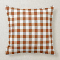 Carreau classique de motif de Gigham de brun de