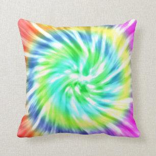Coussin Carreau coloré de colorant de cravate