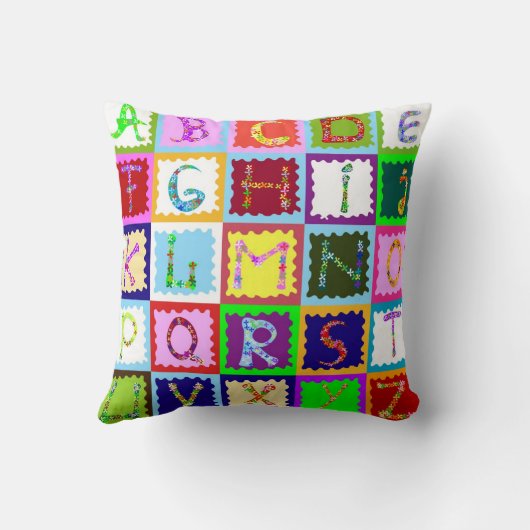 Coussin Carreau d'ABC (Verso)