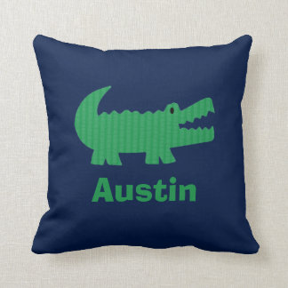 Coussin Carreau d'alligator de décor de pièce de crèche de