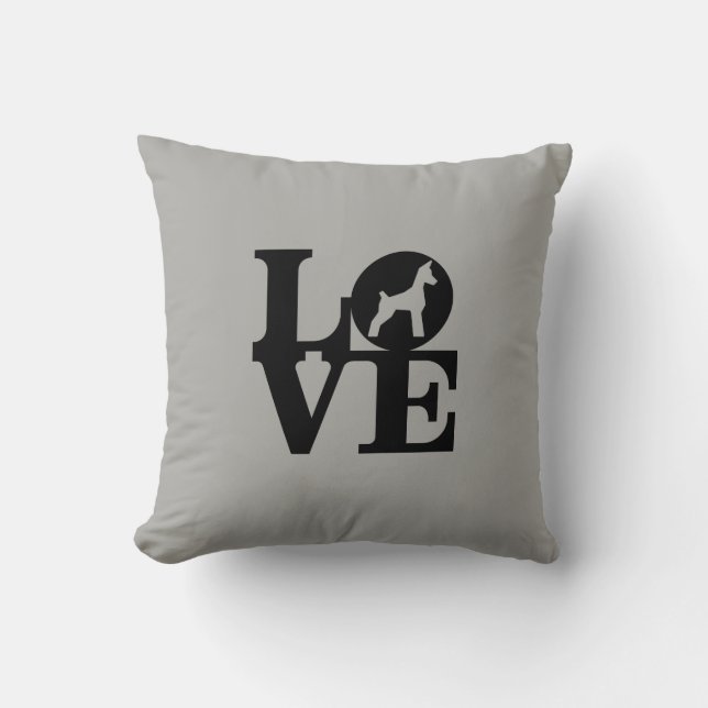 Coussin Carreau d'amoureux des chiens (Recto)