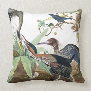 Coussin Carreau d'animal de faune d'oiseau de héron