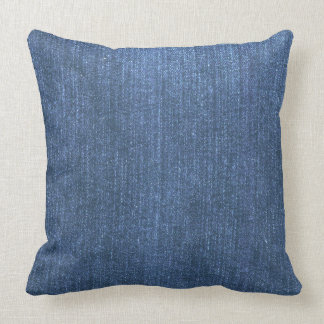 Coussin Carreau de bleu de denim