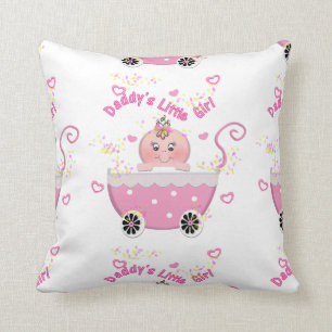 Coussin Carreau de boguet de bébé de la petite fille du